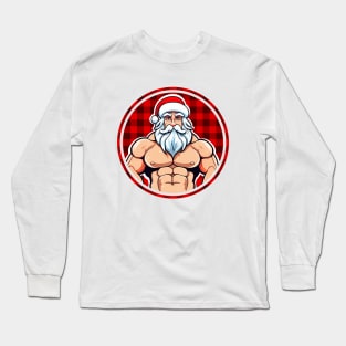 Muscular Santa Claus Long Sleeve T-Shirt